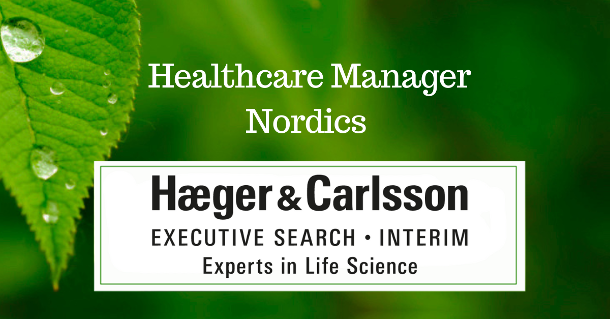 Annons healthcare manager framsidan